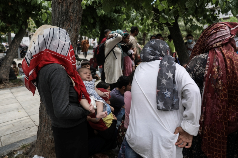 μεταναστες πλατεία Βικτωρίας 