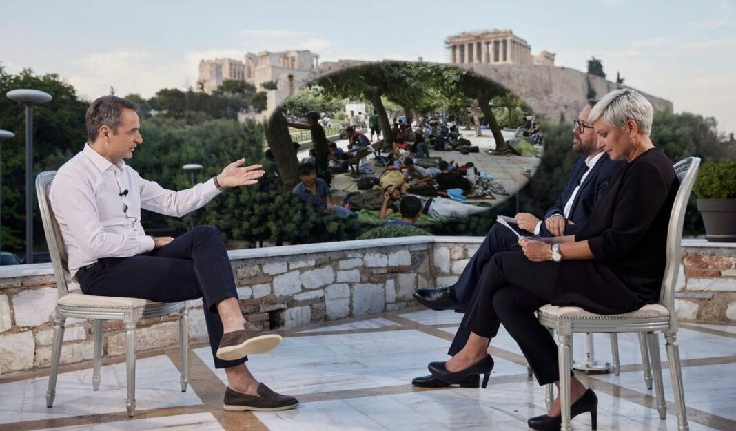 Το ξεπούλημα της Ελλάδας από τον Μητσοτάκη: Αν δώσει λεφτά η Γερμανία δεχόμαστε μόνιμα τους πρόσφυγες! Μητσοτάκης μετανάστες Ακρόπολη