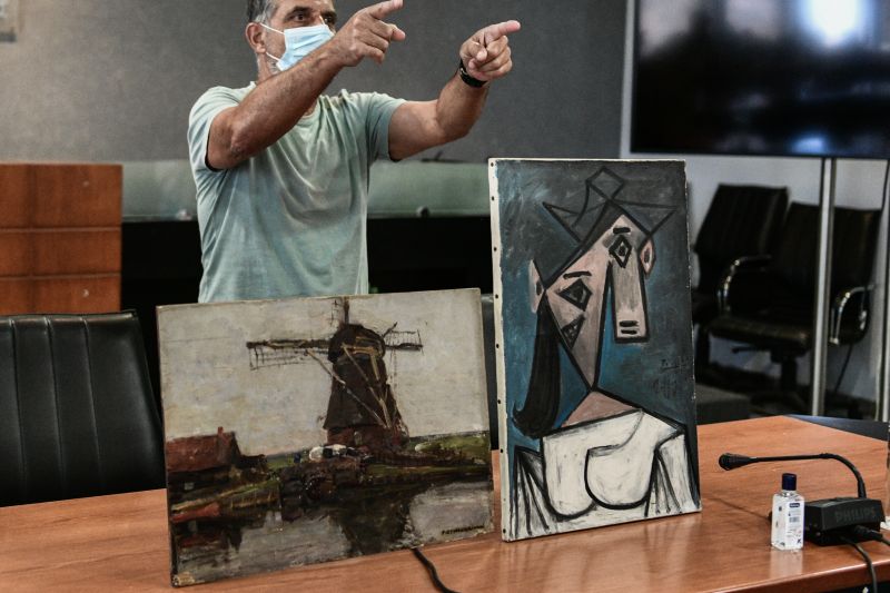 Ελαιοχρωματιστής και πατέρας δύο παιδιών «σούφρωσε» τους πίνακες των Πικάσο και Μοντριάν
