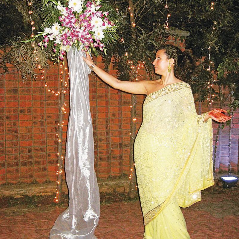 Σε γάμο στην Ινδία το 2008