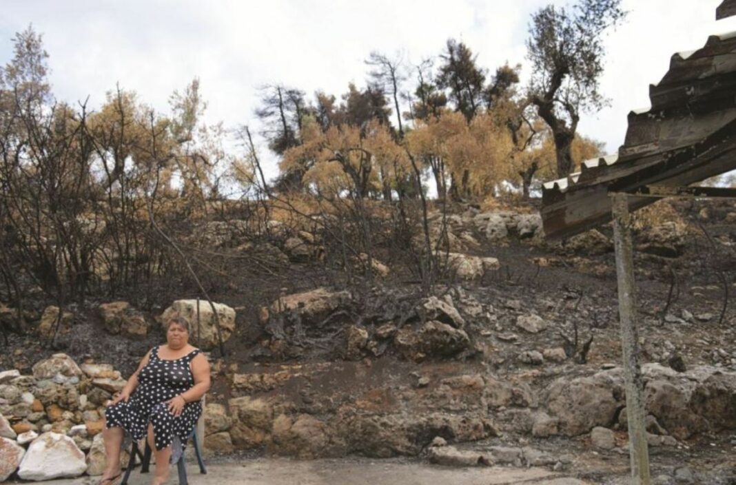 Κάτοικοι Βόρειας Εύβοιας: «Η Πολιτεία την άφησε να καεί, αλλά εμείς θα τη σώσουμε!» psylos gynaika