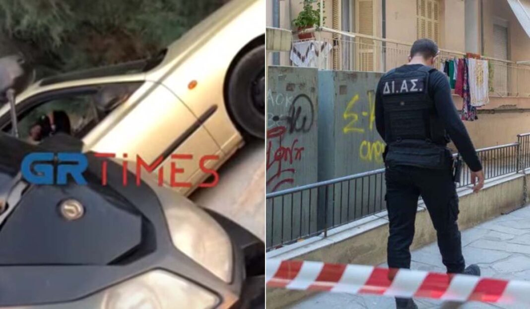 Καρέ-καρέ η σύλληψη του Γεωργιανού που σκότωσε την 55χρονη σύντροφό του Ελένη (video) syllipsi 1