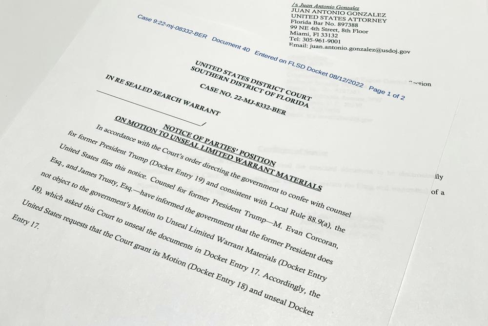 Διαψεύδει ο Τραμπ πως το FBI βρήκε απόρρητα έγραφα στην έπαυλη του 6 84DA2286 BDD5 4DBC 80BB 09494BBDD38E