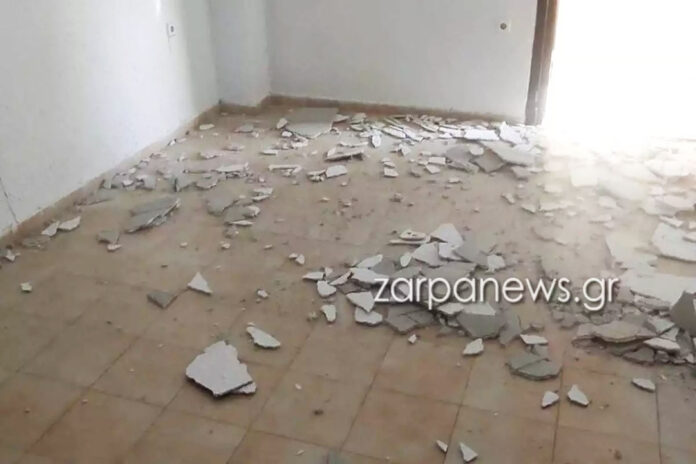 Τραυματίστηκε στο κεφάλι εργαζόμενος όταν έπεσε το ταβάνι σε ψυχιατρική δομή  στα Χανιά