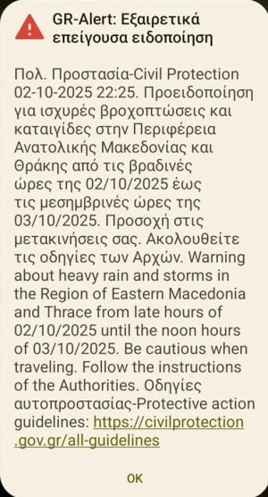 112, κακοκαιρία