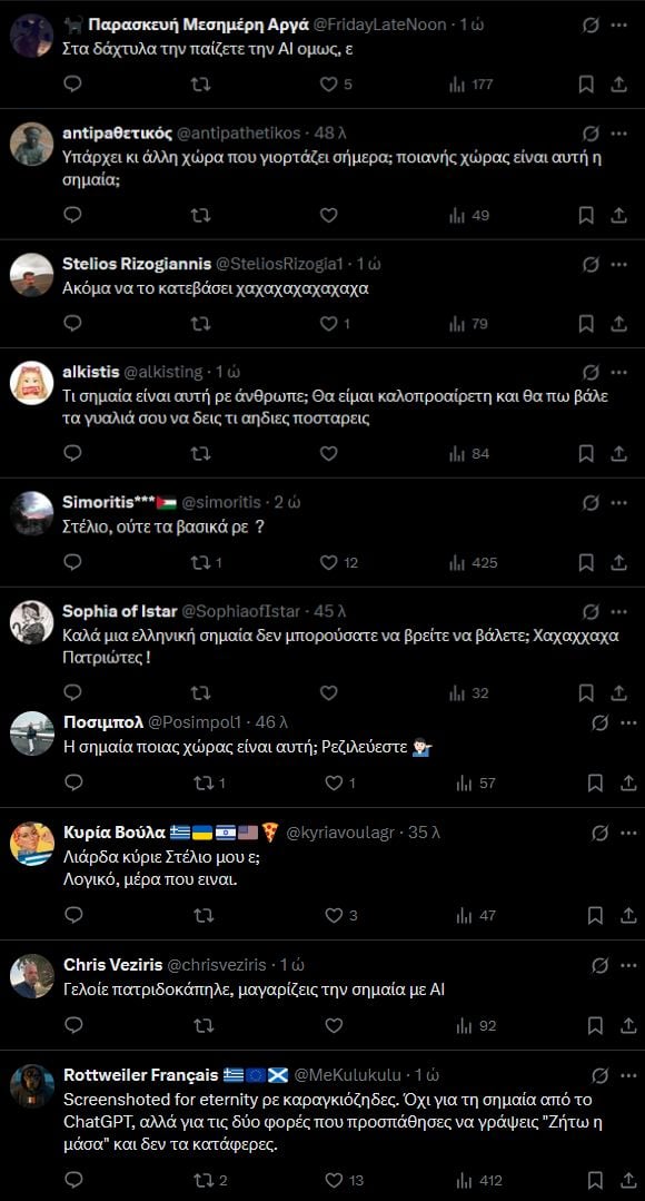 ανάρτηση, σχόλια, σημαία