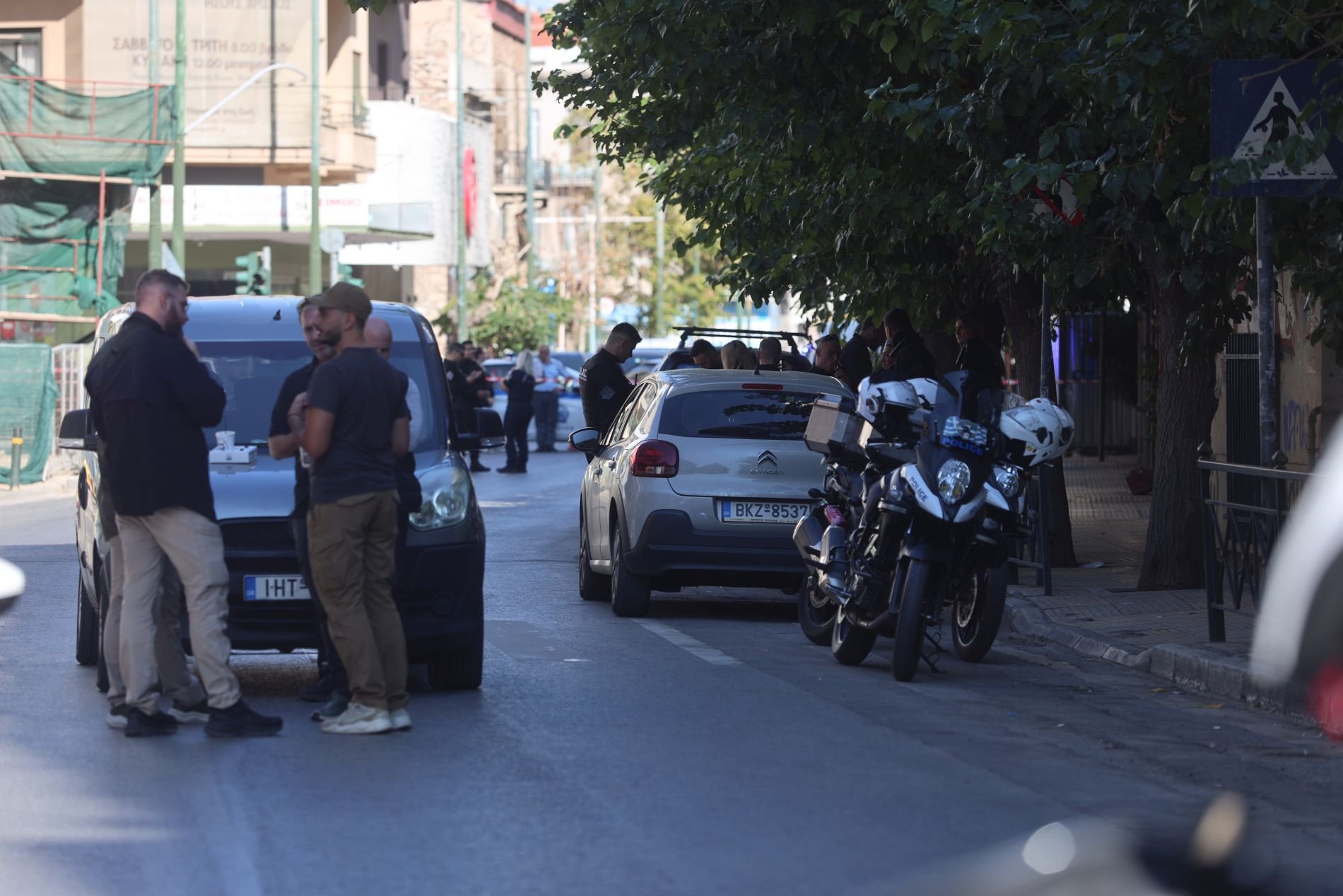 Οδός Λιοσίων, ύποπτο αντικείμενο, αστυνομία
