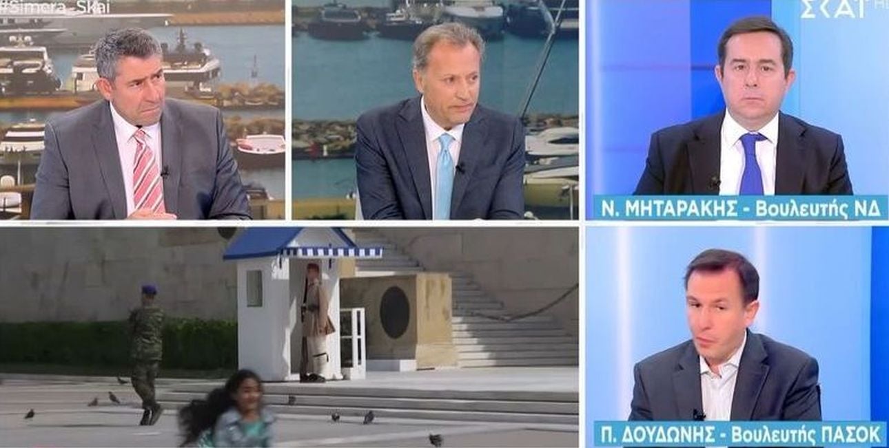 Άναψαν τα αίματα στον ΣΚΑΪ: Κόντρα Οικονόμου-Δουδωνή για Άγνωστο Στρατιώτη και Τέμπη