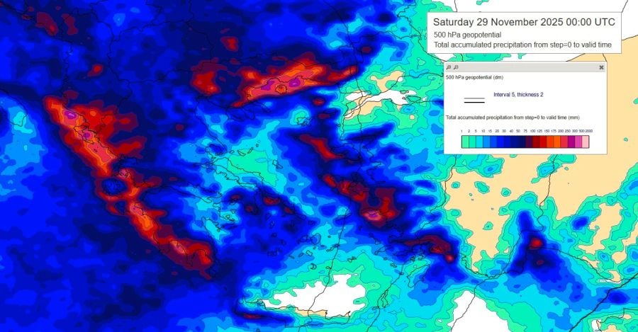 Χάρτης, Adel, βροχή