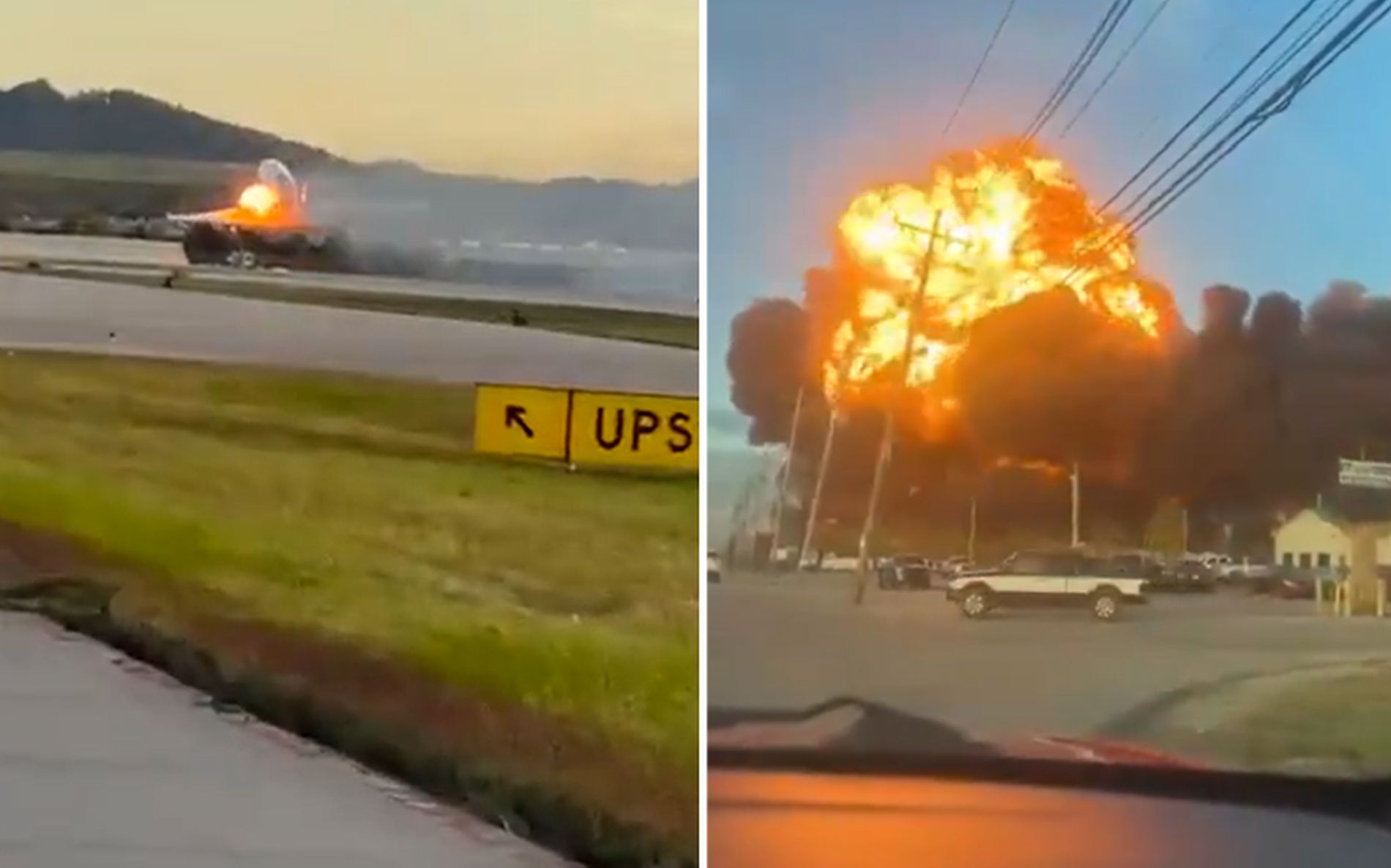 Συντριβή αεροπλάνου της UPS στο Λούισβιλ του Κεντάκι: Σοκαριστικές εικόνες