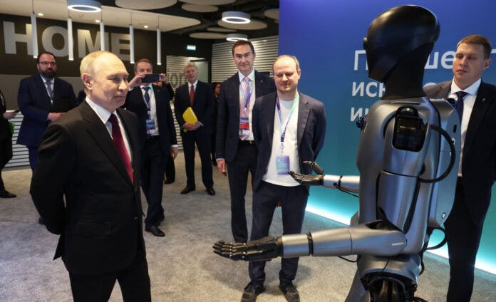 AI Journey 2025 conference in Moscow ρομπότ