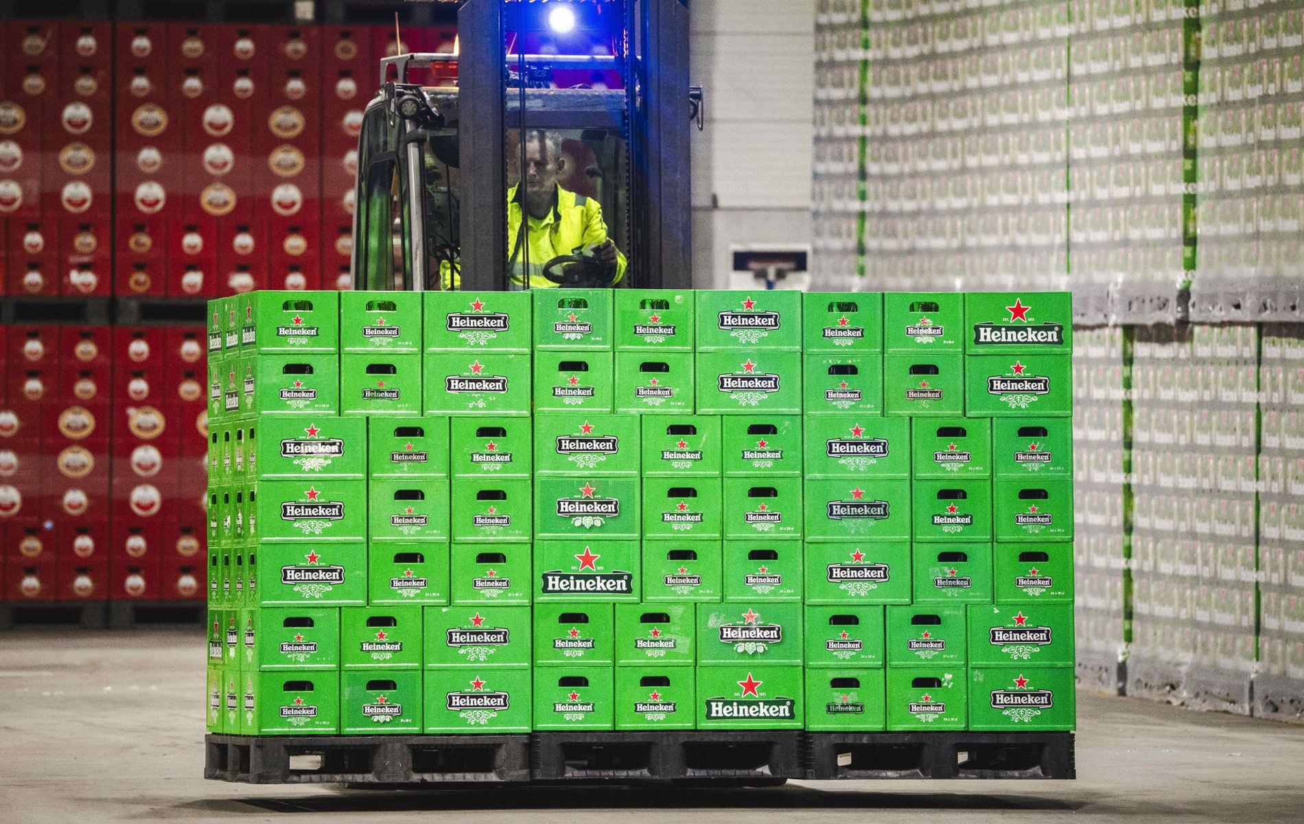 Heineken, κιβώτια