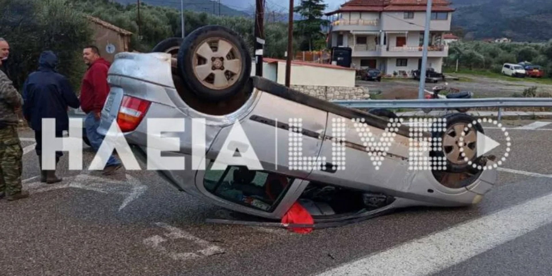 Ανεμοστρόβιλος στην Ηλεία… τούμπαρε αυτοκίνητο!