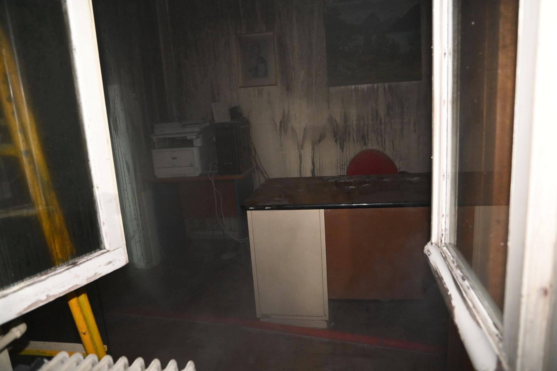 Φωτιά στο Πνευματικό Κέντρο Μοσχάτου