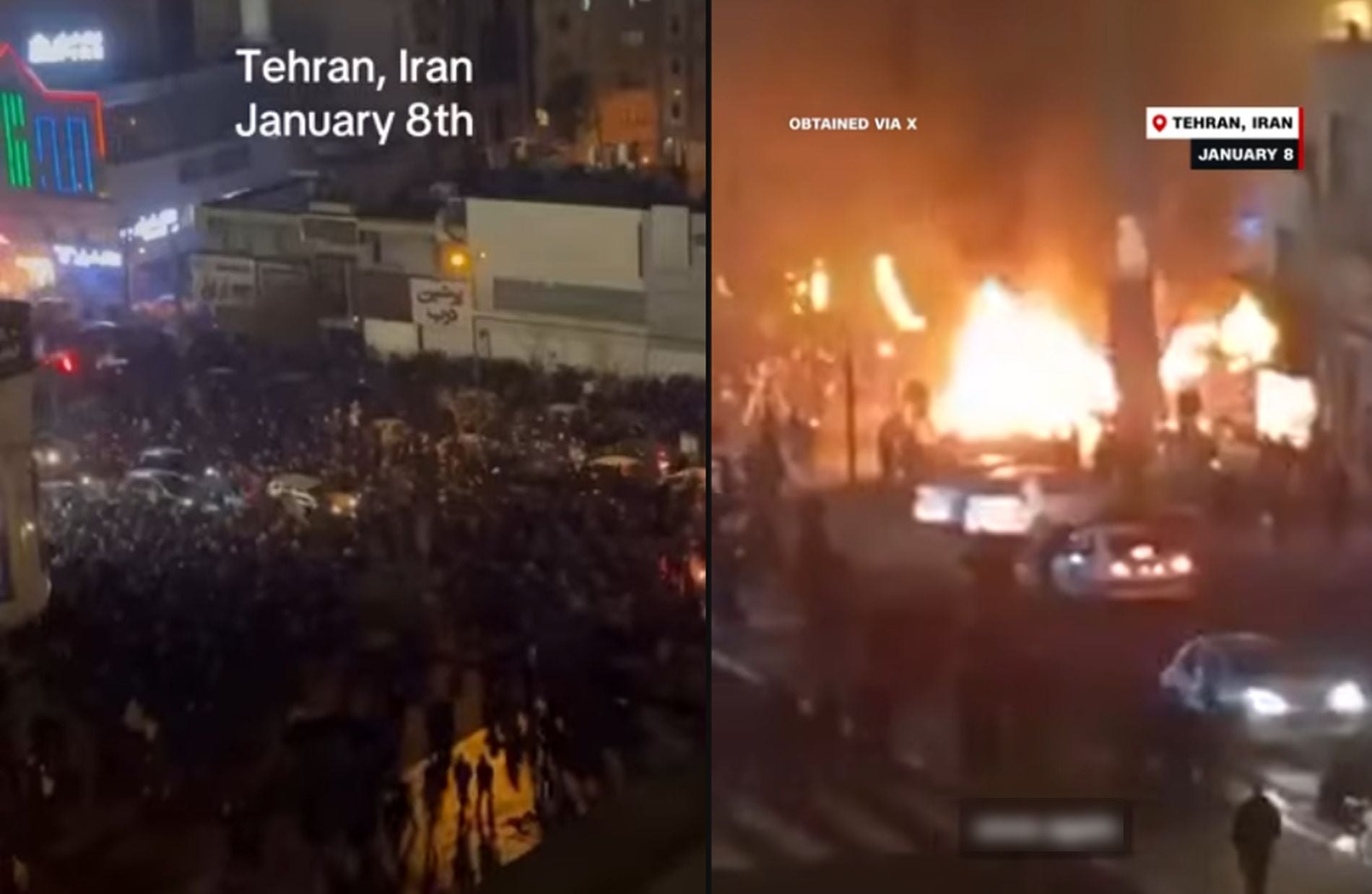 Χάος στο Ιράν: Σείεται και φλέγεται η Τεχεράνη από αντικυβερνητικές διαδηλώσεις – Διαδικτυακό μπλακ άουτ