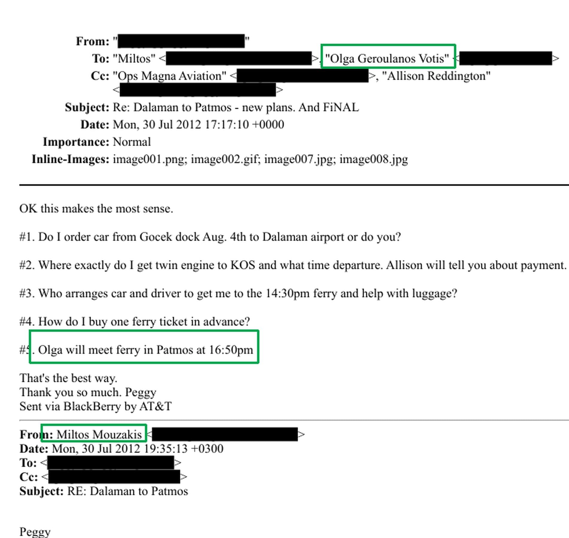 Έγγραφα, Επστάιν, Ελλάδα