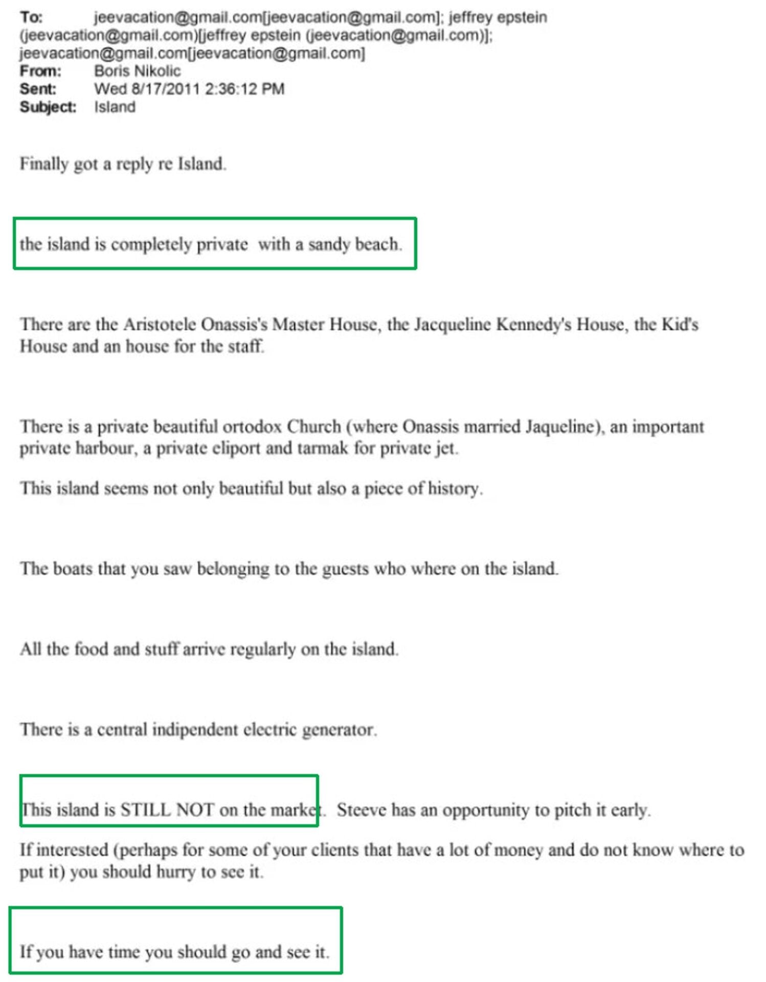 Έγγραφο, Επστάιν για Σκορπιό