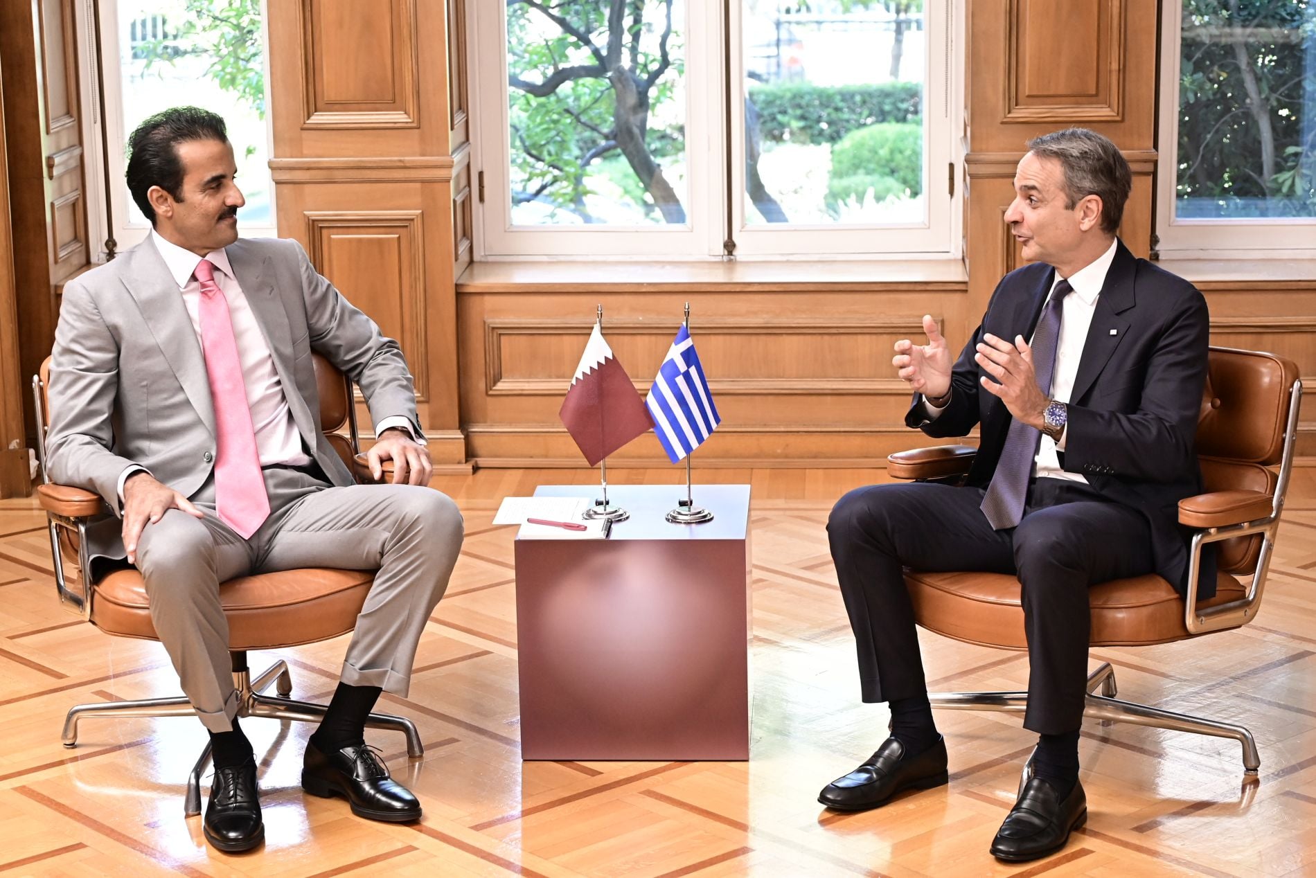 Ο Πρωθυπουργός με τον Εμίρη του Κατάρ