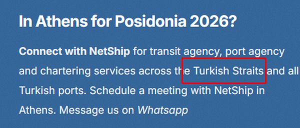 Τουρκική εταιρεία, τουρκικά Στενά, αφίσα