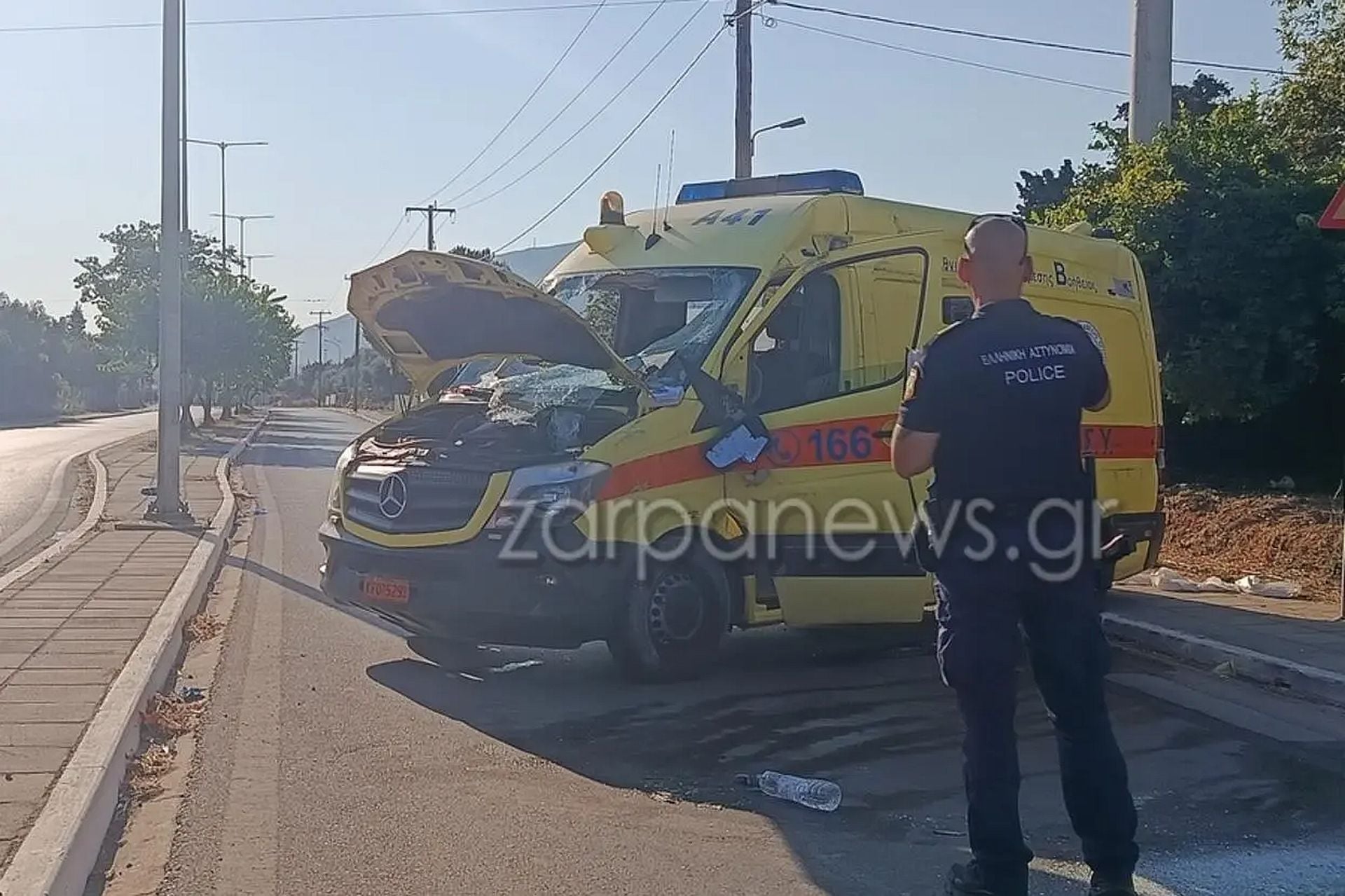 Τραγωδία στα Χανιά: Ασθενοφόρο του ΕΚΑΒ συγκρούστηκε με ΙΧ – Νεκρός ο ασθενής