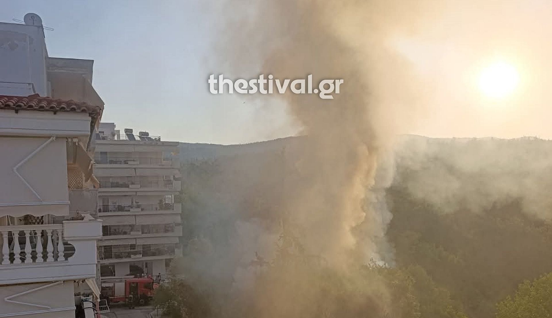 Θεσσαλονίκη - φωτιά - μονοκατοικία