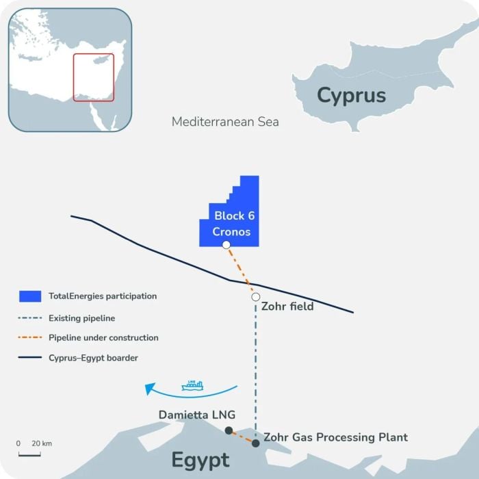 Cronos, χάρτης, totalenergies, Eni